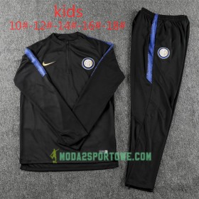 Inter Mediolan Dziecięcy Komplet Bluzy Treningowe Czarny 2018/19